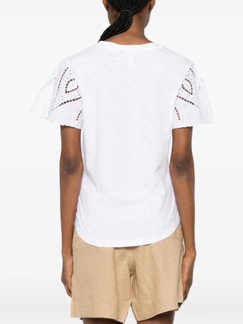 Lauren Ralph Lauren broderie-anglaise T-shirt - White