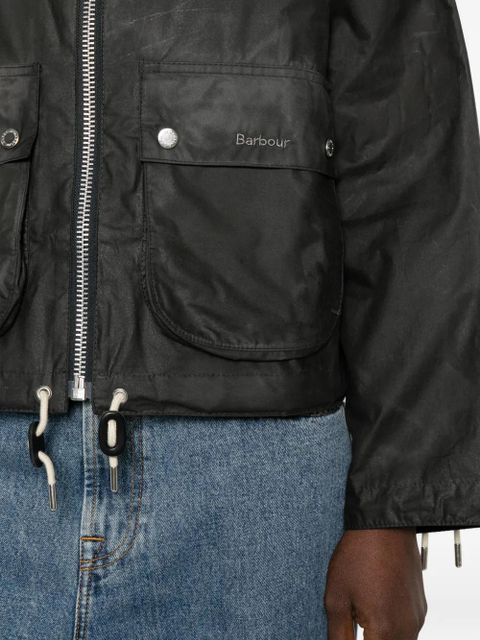 Barbour corduroy-collar jacket - Grey