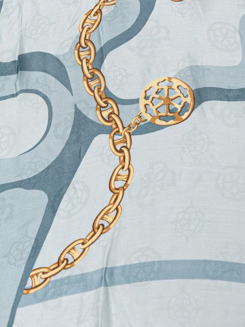 Guess chusta KEFIAH damska kolor niebieski wzorzysta AW5350 VIS03 - zdjęcie produktu nr 2