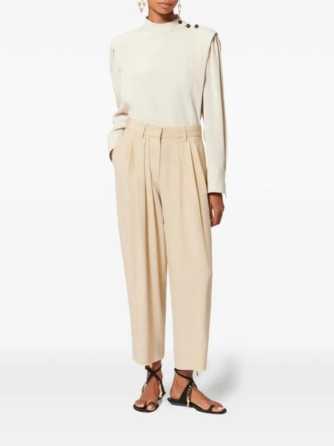 ISABEL MARANT Janice pleated trousers - Neutrals - zdjęcie produktu nr 2