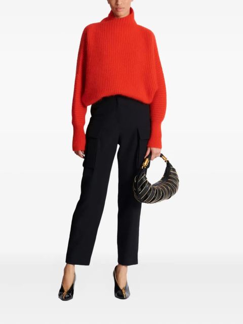 Balmain cargo-pockets wool straight trousers - Black - zdjęcie produktu nr 2