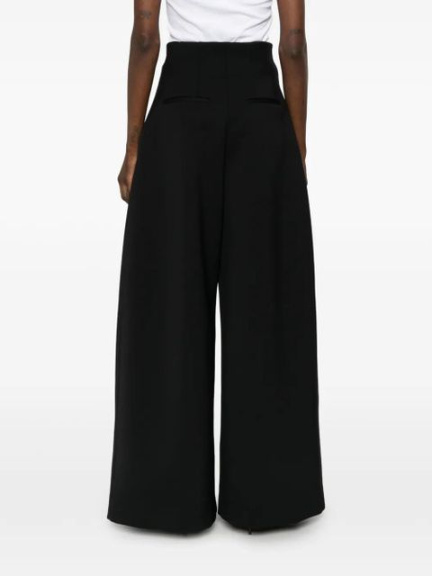Jacquemus The Souro high-waisted pleated trousers - Black