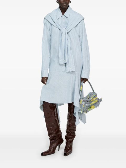 Acne Studios striped midi dress - Blue - zdjęcie produktu nr 2