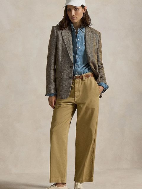 Polo Ralph Lauren jeansy Str Lg Chino Full Length Flat damskie medium waist 211967729