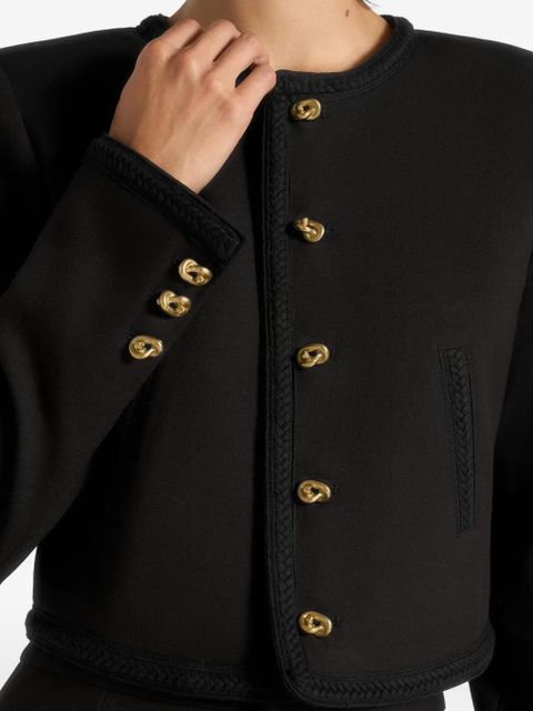 Manière De Voir Madeline braided tailored jacket - Black