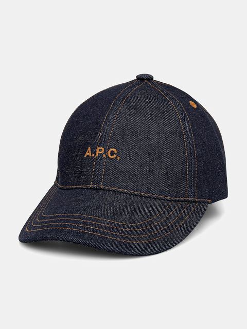 A.P.C. czapka z daszkiem jeansowa CASQUETTE THAIS - zdjęcie produktu nr 2