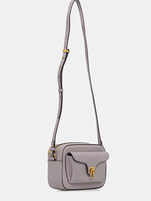 Coccinelle torebka skórzana kolor szary E1 MF6 15 02 01