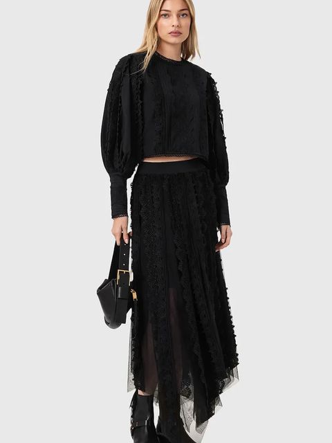 AllSaints bluzka bawełniana HART - zdjęcie produktu nr 2