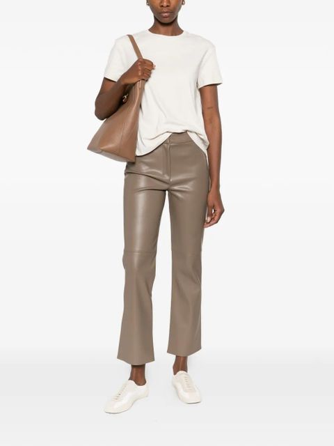 Max Mara faux leather trousers - Brown
