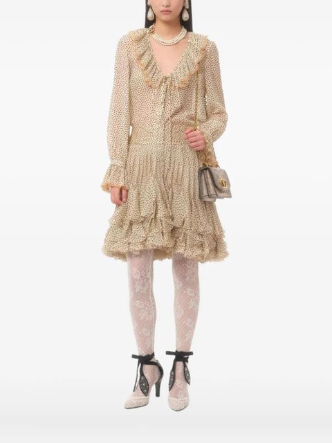 Valentino Garavani Plusdepois-print georgette shirt - Neutrals - zdjęcie produktu nr 1