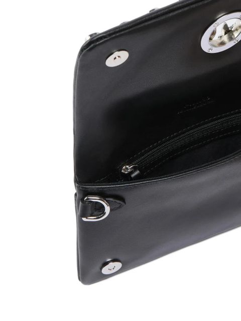 PINKO eyelet logo crossbody bag - Black