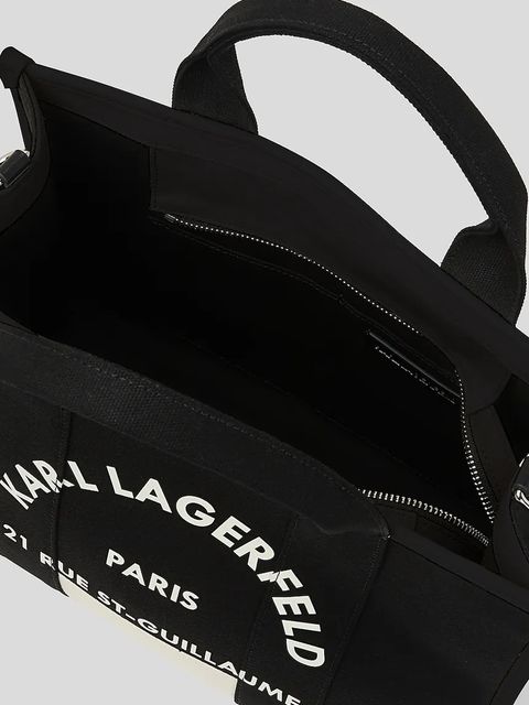 Karl Lagerfeld torebka bawełniana K/RSG kolor czarny A3W50025