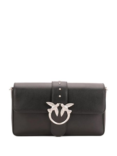 PINKO studded bird-detail leather shoulder bag - Black - zdjęcie produktu nr 1