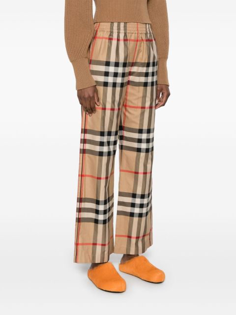 Burberry Vintage Check cotton trousers - Neutrals - zdjęcie produktu nr 2