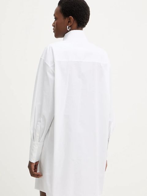 Karl Lagerfeld sukienka kolor biały mini oversize B1W13052