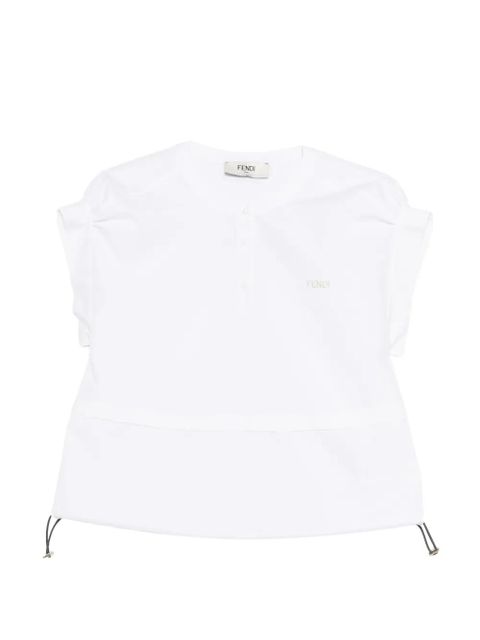 FENDI drawstring-hem blouse - White - zdjęcie produktu nr 1