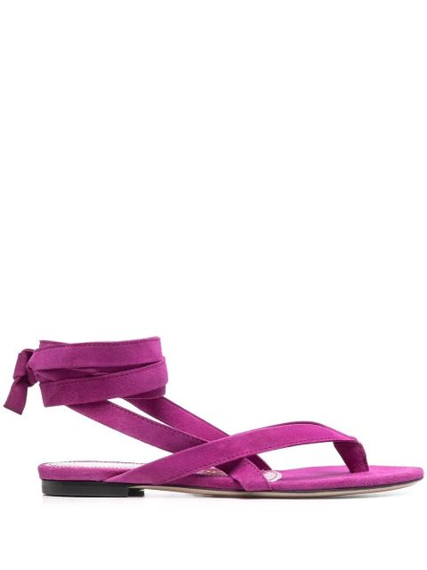 The Attico ankle-strap flat sandals - Purple - zdjęcie produktu nr 1