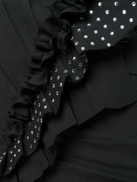 Saint Laurent asymmetrical mini skirt - Black