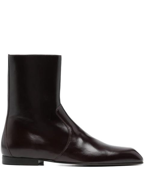 KHAITE Colt zip boots - Brown - zdjęcie produktu nr 1