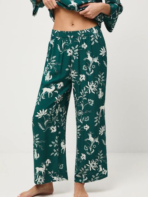 Medicine piżama damska kolor turkusowy