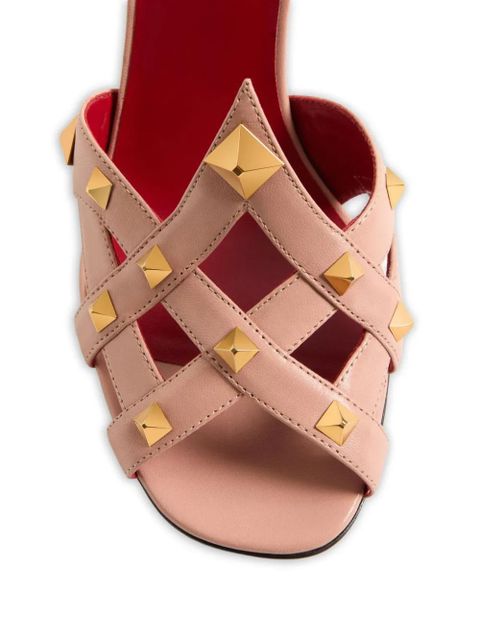 Valentino Garavani 100mm studdy kidskin sandals - Pink