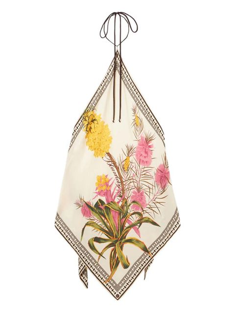 Blumarine floral-print top - Neutrals - zdjęcie produktu nr 1