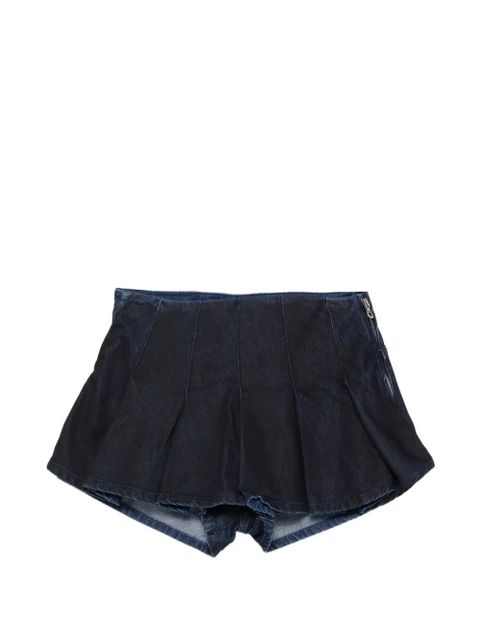 Diesel pleated denim shorts - Blue - zdjęcie produktu nr 1