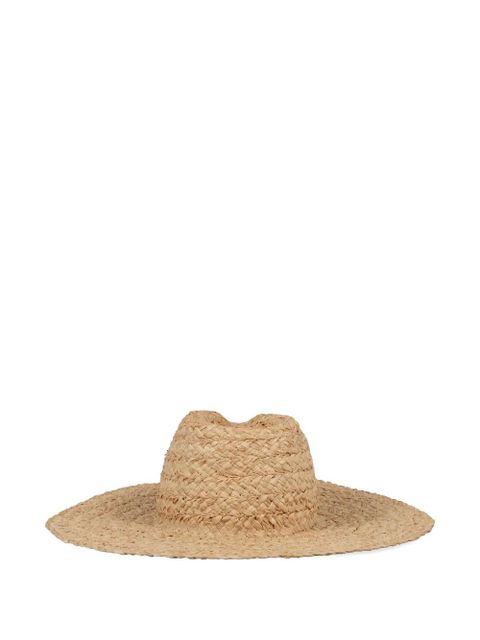 Ruslan Baginskiy logo-detail raffia hat - Neutrals - zdjęcie produktu nr 2