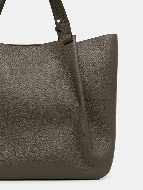 Marc O'Polo torebka skórzana kolor zielony 50819650201109