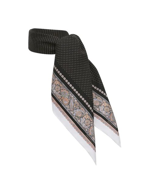 ZIMMERMANN polka-dot floral scarf - Black - zdjęcie produktu nr 2