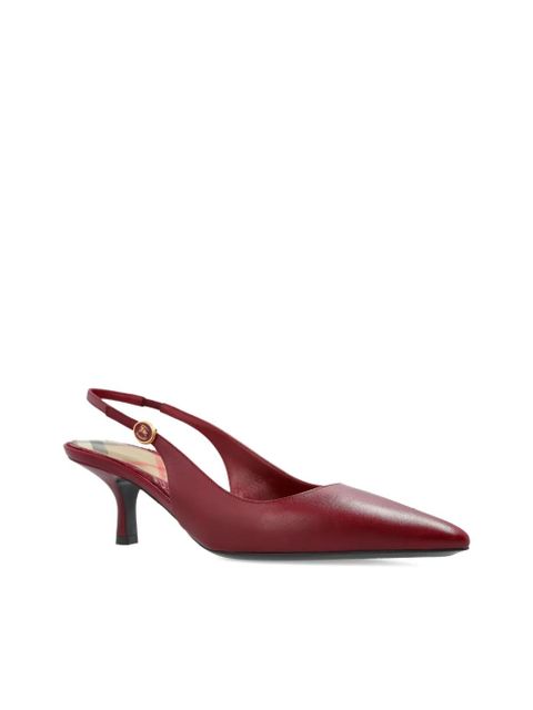 Burberry 60mm leather pumps - Red