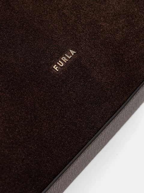 Furla torebka zamszowa Lara M Hobo kolor brązowy WB01900 BX1895 4286S