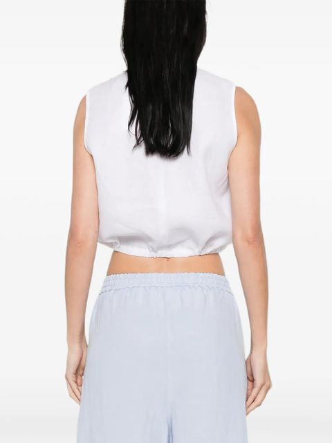 TWINSET tie-waist top - White