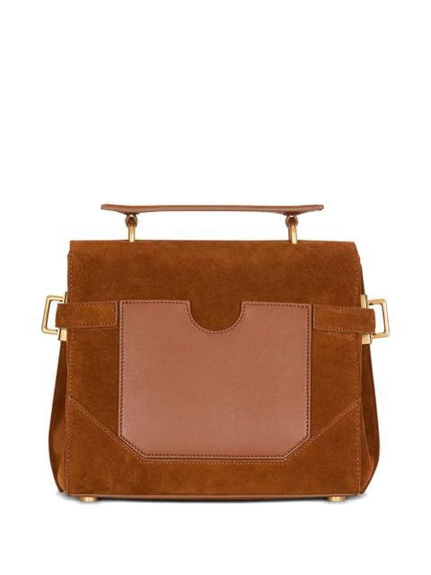 Balmain B-Buzz 23 suede tote bag - Brown - zdjęcie produktu nr 2