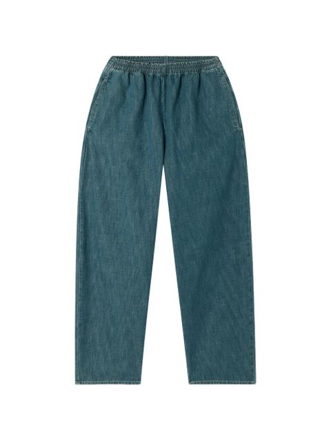 American Vintage Ydopark elasticated denim trousers - Blue - zdjęcie produktu nr 1