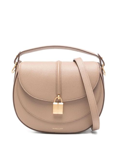 DeMellier lock-accent saddle bag - Neutrals