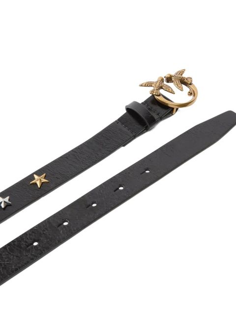 PINKO star-embellished Love Birds-buckle belt - Black - zdjęcie produktu nr 2
