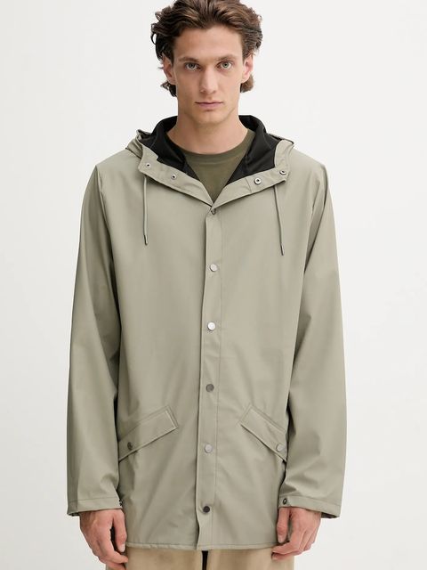 Rains kurtka 12010 Jacket kolor zielony przejściowa 12010