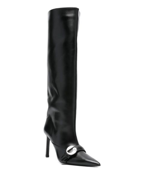 Coperni knee-high pointed-toe boots - Black - zdjęcie produktu nr 2