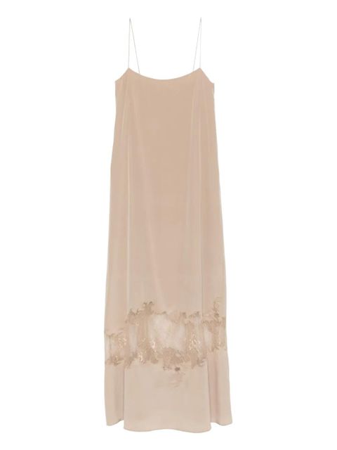 STAUD lace-trimmed slip dress - Neutrals - zdjęcie produktu nr 1
