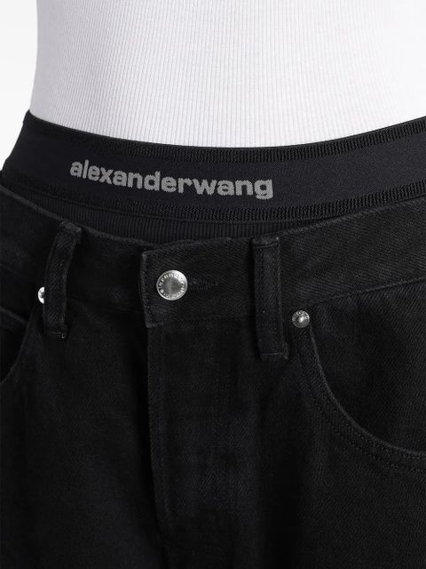 Alexander Wang pre-styled mid-rise jeans - Black