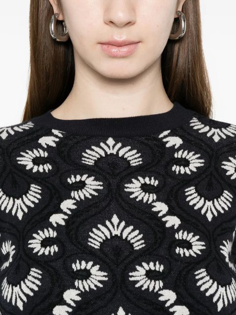 Max Mara Wkdfaraone patterned sweater - Blue