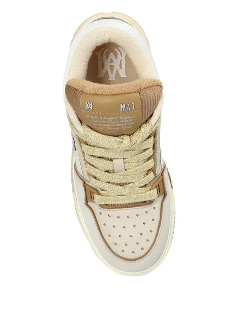 AMIRI glitter-embellished sneakers - White