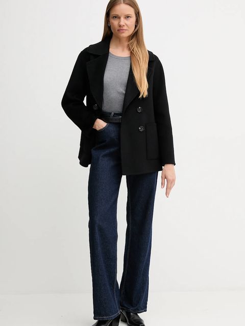 United Colors of Benetton sweter z dodatkiem jedwabiu kolor szary lekki 1ZRED10CP - zdjęcie produktu nr 2