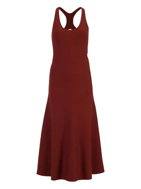 Gabriela Hearst racer-back silk midi dress - Red - zdjęcie produktu nr 1