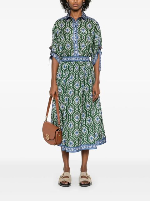 ZIMMERMANN Wylie midi skirt - Green