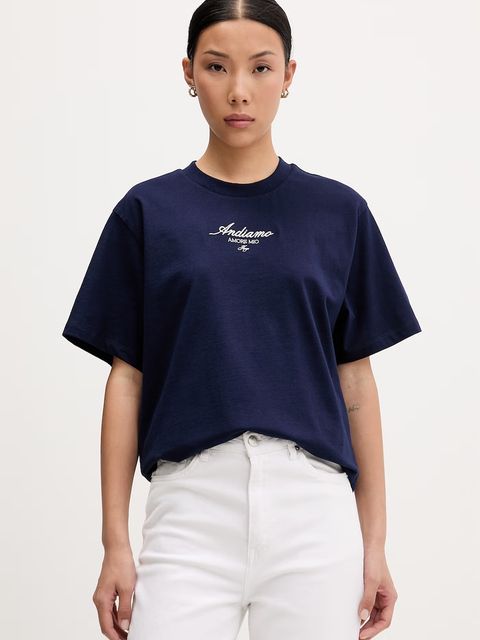 HUGO T-shirt damski bawełniany Vintage Tee_25 - zdjęcie produktu nr 1