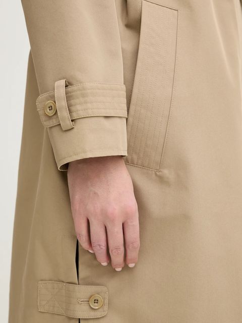 Sessun płaszcz damski kolor beżowy przejściowy oversize 25212002