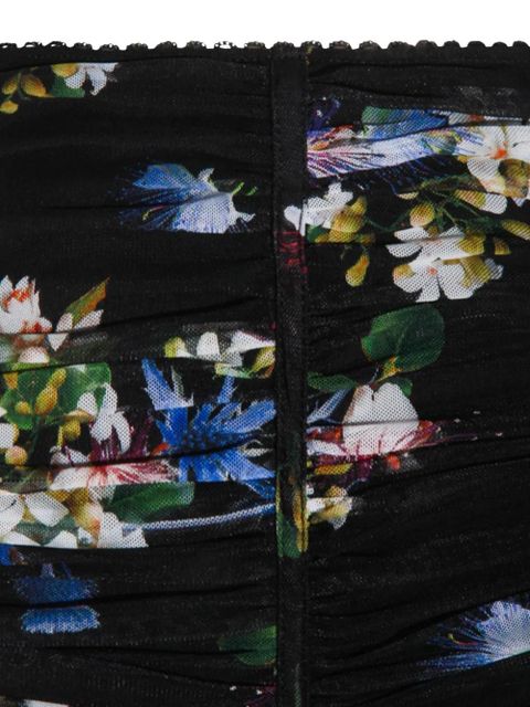 Blumarine floral-print midi skirt - Black - zdjęcie produktu nr 2