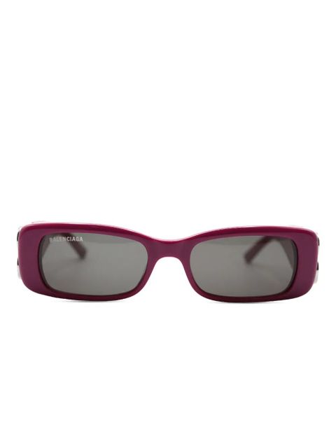 Balenciaga dynasty rectangle sunglasses - Purple - zdjęcie produktu nr 1